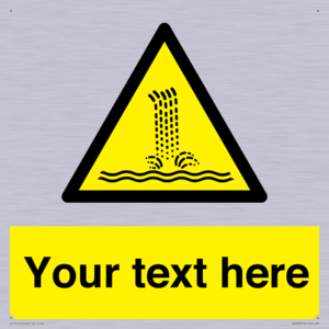 Custom warning artificial waterfall